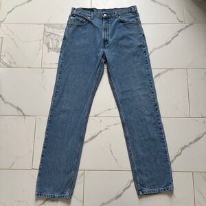 Vintage 1990s 90s Levi’s 505 Straight Leg Regular Fit Jeans Size 36x34 Denim